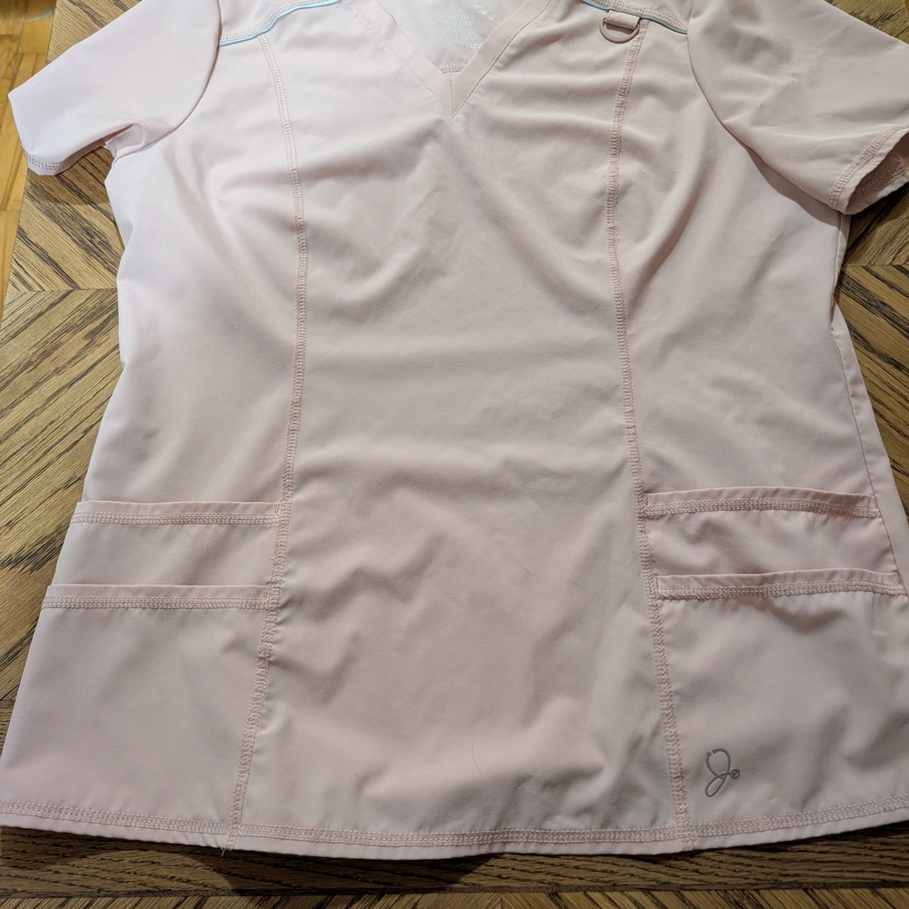Jaanuu Blush V-Neck Scrub Top
